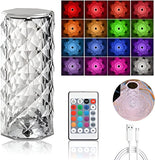 Bedside Acrylic Table Lamp | Led Diamond Touch Lamp With Remote