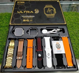 DT 900 7 In 1 ULTRA 9 SMART WATCH WITH 7 DIFFRENT STRAPS