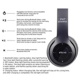 P47 Wireless Bluetooth Foldable Headset With Microphone