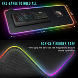 Rgb Gaming Mouse Pad With Rgb Lights