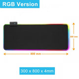 Rgb Gaming Mouse Pad With Rgb Lights